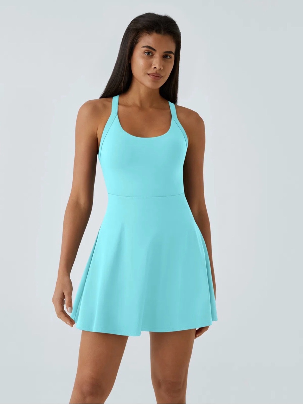 HALARA - SoftlyZero™ Airy Backless Twisted Flare Dance Active Easy Peasy Dress